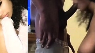 Big cock EXGF interracial busty geek coed blowjob