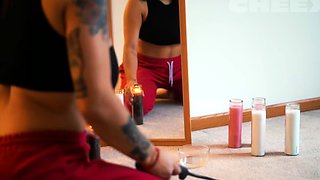 Tattooed Babe Shows Her Lustful Touch