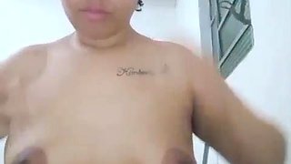 A super-hot woman flashing off with a finger in her cunny, having a excellent ejaculation and voluptuously tossing her monstrous rump up in the air.