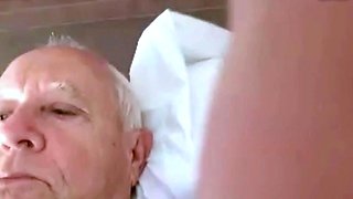 Grandpa Stroking on Cam