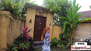 Amateur Sex Thai teenager shagging a BWC outdoor