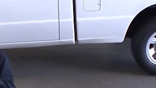 Hot and horny fuck in the workshop