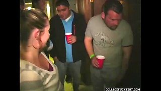 Foursome Teen Gangbang with Busty University Babes