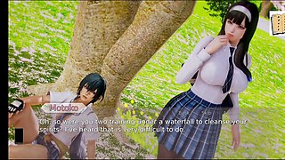 Waifu Academy - A wild journey with busty blonde teens and steamy stories