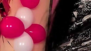Fucking Her with Dildo While Sucking Her Nipples