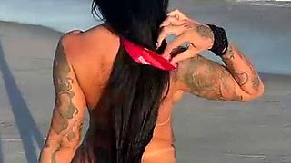 Cute Faced Brunette Beauty Fucked In Ass Outdoors