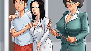 Cartoon sex game playthrough and gameplay action with Lewdgames01