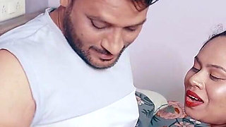 Big Boobs Desi Wife Desperate for the Sex and Seduced by Her Gym Trainer in the Home