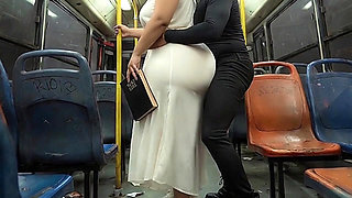 "Religious BBW in Long Dress Gets Ass Teased While Holding Bible"