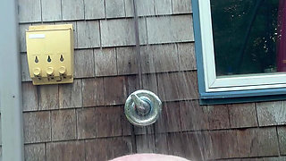 I like shower outside so everyone can see me naked!