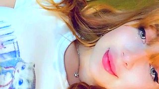 Blonde tight pussy babe solo toy fun in glamour masturbation