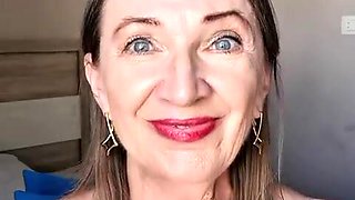 Mature Grannie Thick Congenital Knockers Cool Striptease Wanks with Gams Elevated Filthy Converse Close Up Labia Noisy Ejaculation