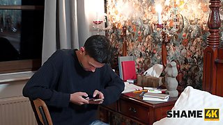 Shame4k. crazy dame is penalizing her silly teenager neighbour