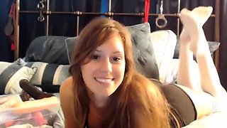 Amateur webcam babe dildo masturbation