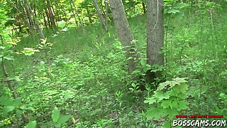 Innocent German Teen Jessica fucked 2x in the forest - BANG BOSS