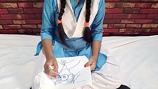 My Stepsister Helps Me with My Drawing Classes and I End up Cumming in Her Ass
