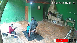 Young people fuck during gym workout on amateur reality show