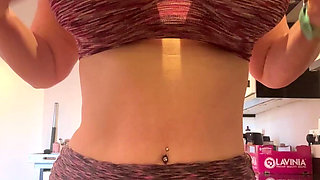 Sweaty Creamy Hairy Pussy Straight Back From the Gym Sniff My Holes