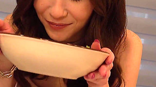 Four Huge Cocks Tear Apart the Young Whore's Tight Holes