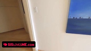 Sleepwalking stepbrother nails hot stepsister Maya Bijou