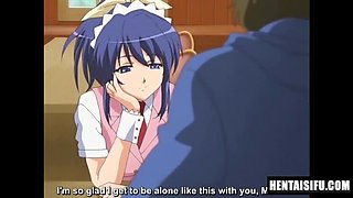 Hentai Sex Cafe - Japanese Anime Waitress Begs for Creampie - English Subtitles