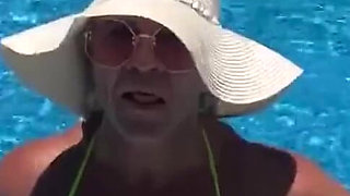Love the Feel of the Cool Water on My Tits, Can You Tell?