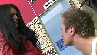 Stacey Lacey's super hot sex fucky fucky with a suspended