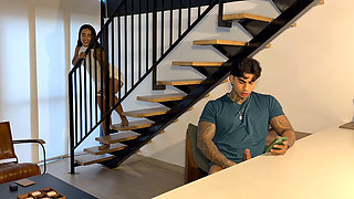My Stepsister Catches Me Doing Something in Secret… and It All Ends in the Kitchen