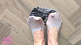Wet Feet, Glistening Soles & Soaked Panties