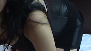 Glass dildo and fully sahioned nylons