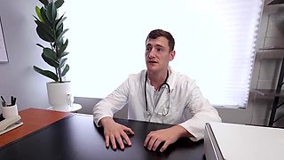 Tight blonde with a hot hole  is going to bounce on him