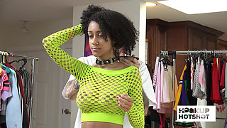 BTS - Curvy Babe Ariana Aimes Gets Teased And Undressed Backstage!