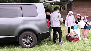 Asian japanese amateur has deep throat