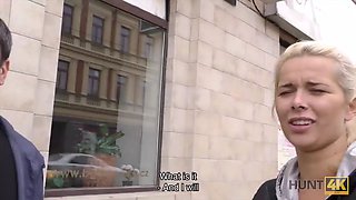 Hunt4k. porno for cash with stranger drives blonde to a few climaxes