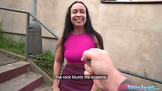 Public Agent Kirsten Fog Takes Big Cock Outdoors in Garden Shed - Hardcore POV