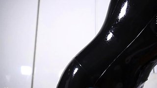 Amateur redhead milf alena strips and dances