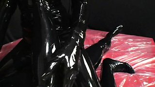 Extreme fetish latex play