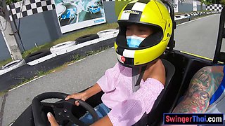 Go karting and screwing with a Thai teenage