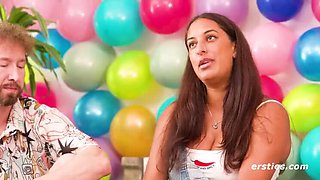 Truth Or Dare Ring Game: 5 Hot Singles Risky Card Sex - German Amateurs Kali & Muriel Group Fuck