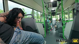 Mature4k. jumping on a dick in the bus