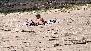 On the Beach a Stranger Masturbates While Looking at Me