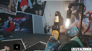 Romantic Violet Myers and Maximo Garcia's cum in mouth porn