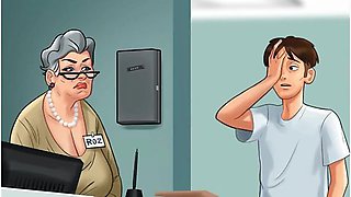Summertime Saga Sex Scene - Step-grandma Nude Photoshoot At Hotel - Gamer Girl And Car Toon