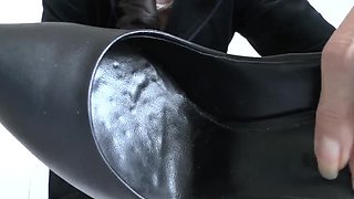 Boss Lady Punishes You With Her Feet! Sniff & Worship MILF Victoria's High Heels & Nylon Toes - POV JOI