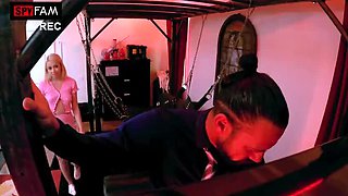 Madison Summers Begs Stepdad To Tie Her Up In Dungeon BDSM Sex