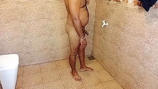 Wife Gets Fucked in the Bathroom with Husband and Friend