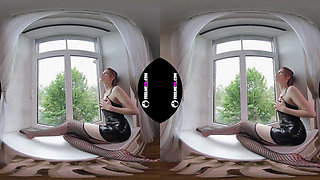 Margarita Teen Virtual 3D Strip on the Window