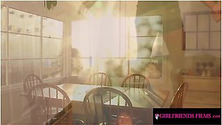 Asian Lover Ember Snow & Busty Blonde Trib To Multiple Orgasms