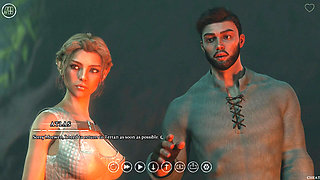 The Seven Realms 61 - Atlas & Morwen Night Sex in the Tent. Ball Sucking & Riding