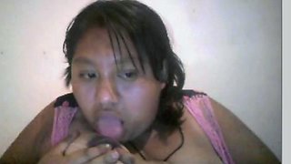 Mexicana en Webcam Enseando Tetas!